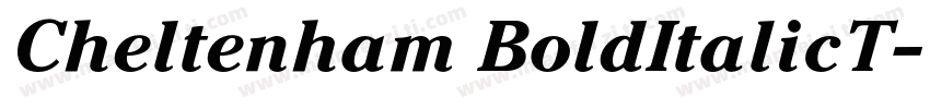 Cheltenham BoldItalicT字体转换